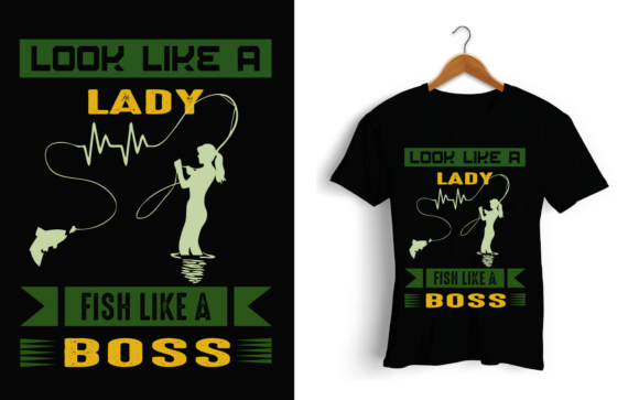 Amazing Fishing Typography for T- Shirt Review