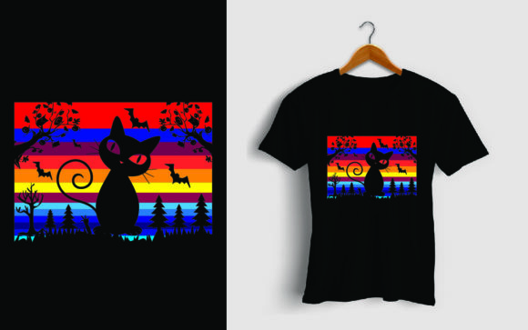 Cat Halloween T-Shirt Design Review