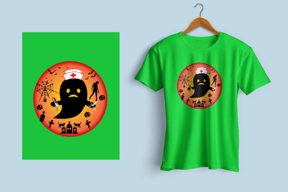 Halloween Nurse T-Shirt Design Templates Review
