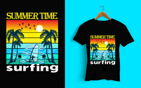 Summer Time Surfing T-Shirt Design Review